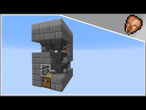 Minecraft Tutorial : 3x3 Automated Chicken Farm / Cooker (1.7.9+)
