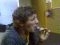 Party popper shot in mouth