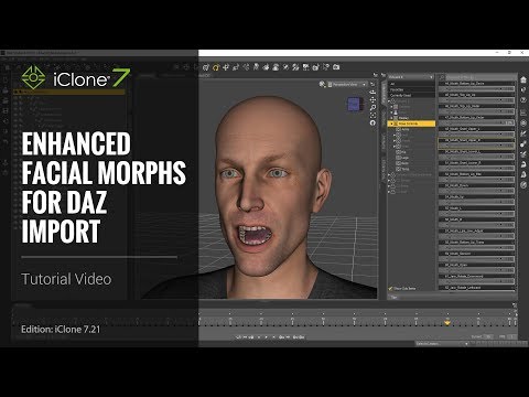iClone 7.21 Tutorial - Daz Genesis Pipeline Part 1: Enhanced Facial Expression Import