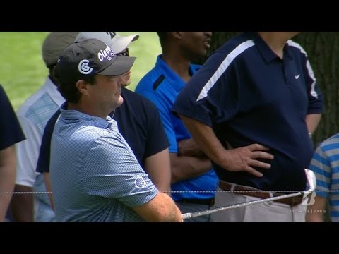Steven Bowditch’s superb second shot yields eagle at Bridgestone