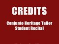 26th Annual Tejano Conjunto Festival Student Recital