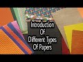 Different Types Of Paper For Art And Craft