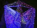DANSE BLEUE-Aerialist with laser-Art Projections