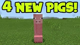 4 NEW MCPE PIGS!! MCPE 0.17.0 UPDATE PIG ADDON and Behavior Pack! Minecraft Pocket Edition Pig Addon