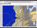 Zandria pinup - colouring