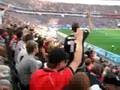 Eintracht Frankfurt! Fanblock und Gegentribüne