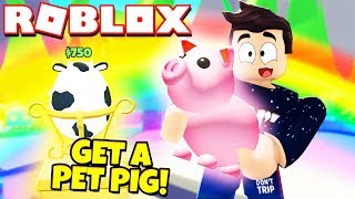 We Got A Pet Pig In Adopt Me New Adopt Me Farm Egg Update Roblox