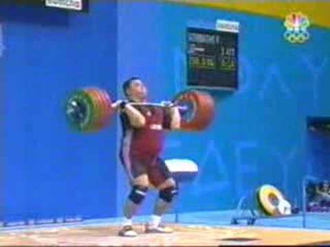 2004 athens weight lifting clean and ...