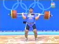 2004 athens weight lifting clean and jerk