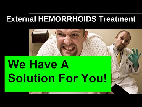 how to dissolve external hemorrhoids