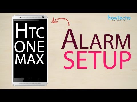 how to set alarm in htc one v