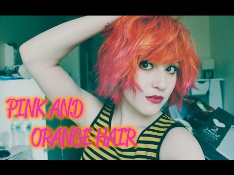 how to dye orange hair pink