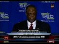 Sylvester Croom - SEC Media Days 2008 - part 4 of 4
