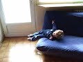 my two year old, marley, and his reaction to music. (a cd of le pied de la pompe).