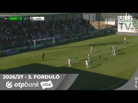 Paksi FC – Kispest-Honvéd FC | 2-2 | (0-0) | OTP Bank Liga | 3. forduló | MLSZTV