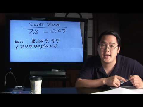 Mathematics in daily life: how to calculate sales tax.
