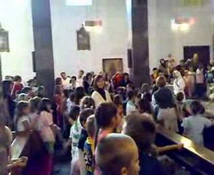 the kids in the curch from nursery ...