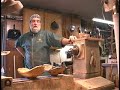 jt begins the finishing process of the outside of the bowl.