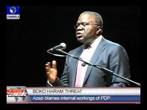 Video:Azazi blames Boko Haram attacks on PDP-Channelstv
