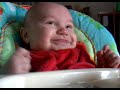 Baby Frankie laughs, and then poops. Baby Frankie laughs, and then poops.