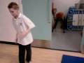 Liam in gym-holmesdale technology college