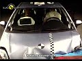 www.euroncap.comFrontal Impact takes place at 64 Km/h, 40% of the width of the car striking a deformable barrier. In the side impact, a mobile deformable barrier impacts the driver's door at 50 km/h. In the pole test, the car tested is propelled sideways at 29km/h into a rigid pole.