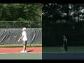 videos de Tennis Student - Dartfish of Chase's Forehand, Backhand, Serve, and Volley Before and After 4 Months