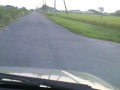【車載】茨城県河内町の新利根川沿い正面に富士山が見える道2009.08