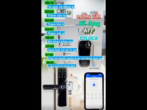 HƯỚNG DẪN CÁCH DÙNG APP TTLOCK KẾT NỐI VÀ CÀI ĐẶT VỚI KHÓA VÂN TAY || KHÓA THIÊN LỘC