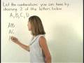Watch Video on Math Combinations - Pre Algebra Help