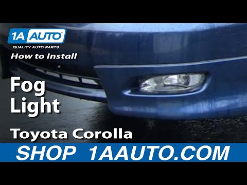 How To Install Replace A Fog Light Toyota Corolla 03-08 – 1AAuto.com
