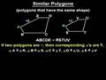Watch Video on Similar Figures - Similar Polygons