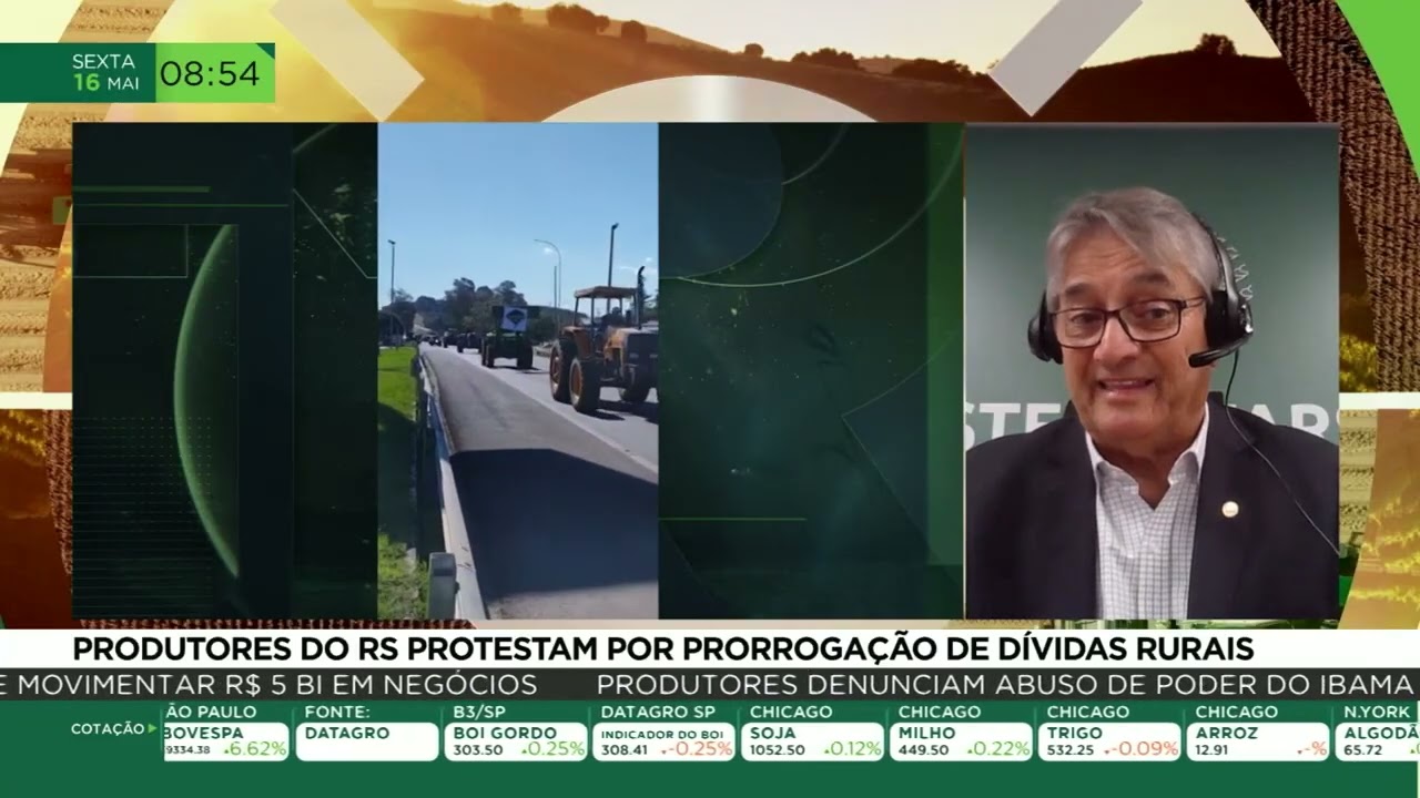 Produtores do RS protestam por prorrogação de dívidas rurais