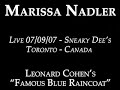 MARISSA NADLER - Toronto 07.07.07