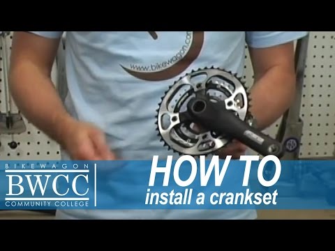 how to fit crankset