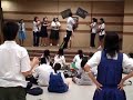 stephanie, claire, erica, elsa, dorothy, annabel, matt, amrish dancing to high school musical on youth night.