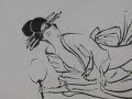 Geisya Kimono Sumi-e Art 2