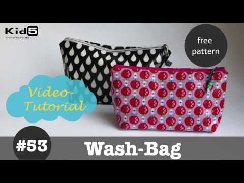 FREEBOOK Wachstuchtasche / Kulturbeutel selber nähen - DIY-Näh-Tutorial