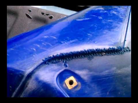 how to repair plastic fuel tank leak