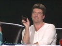 when Contestant calls to simon a gay....