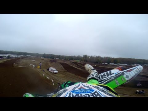 MXPTV - Delmarva Powersports / Bel-Ray / Alias / FMF rider Tyler Wozney shows us the Raceway Park track during his Open A and 250 A morning practice sessions at the ...