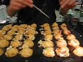 Making Octopus Balls or Takoyaki at Mitsuwa