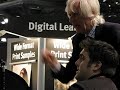 Douglas Kirkland aping at Canon booth at 2008 Photo Expo Douglas Kirkland aping at Canon booth at 2008 Photo Expo