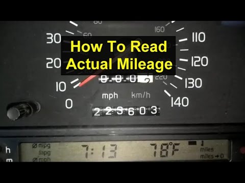 How to read the actual mileage of a Volvo 850, 1993, 1994, and 1995 – Auto Care Series