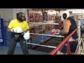 British boxing champ Lee Selby sparring John Hutchinson