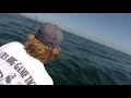 Thresher Shark fishing aboard a 14 foot skiff out of Newport Harbor, California.  First day I was fishing Solo, Released a nice Thresher, Circle hook Mac.  Next day was the 261 Pounder on 50lb test line, 3 hours to get this fish in. Circle hook mackerel