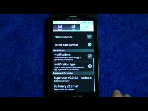 how to know if droid x is rooted