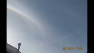 Strange Valentine's Day Triple Halo with Curving Sun Dog