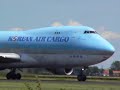 Landing Korean Air Cargo 747-400F schiphol polderbaan