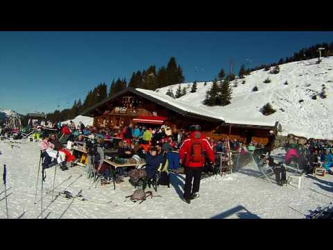 Катание на горных лыжах в Морзине